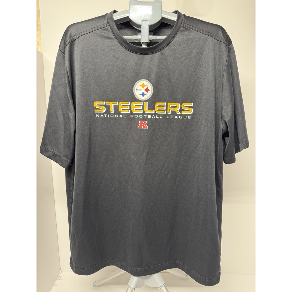 Pittsburgh Steelers NFL Team Apparel Men's XL Black Performance T-Shirt